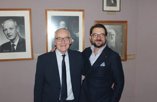 Jens Riis og Phillip Faber i det Ottekantede Forsamlingshus